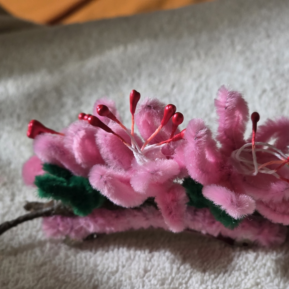 Pink Floral Hair Accessory